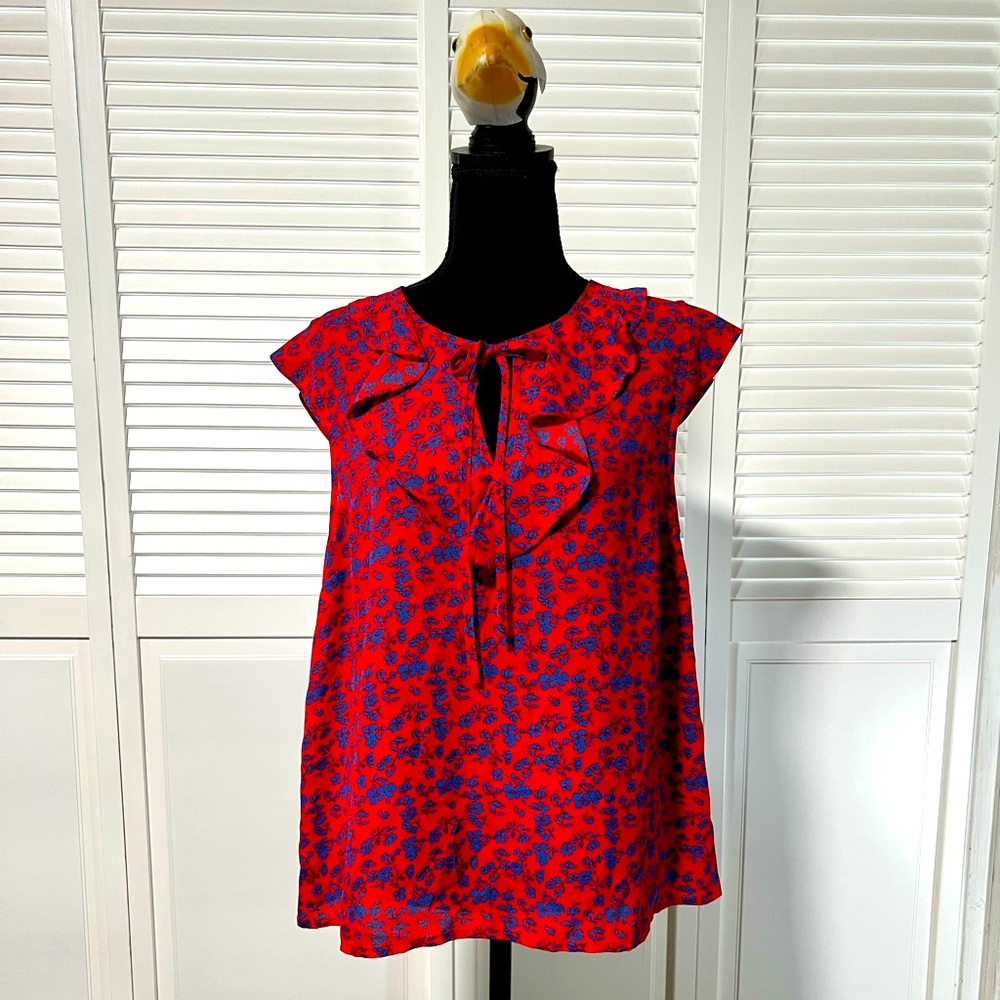 Cute, red and blue top